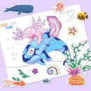 Lavender Axolotls and Friends Colouring Set with Lap Desk Kids Activities