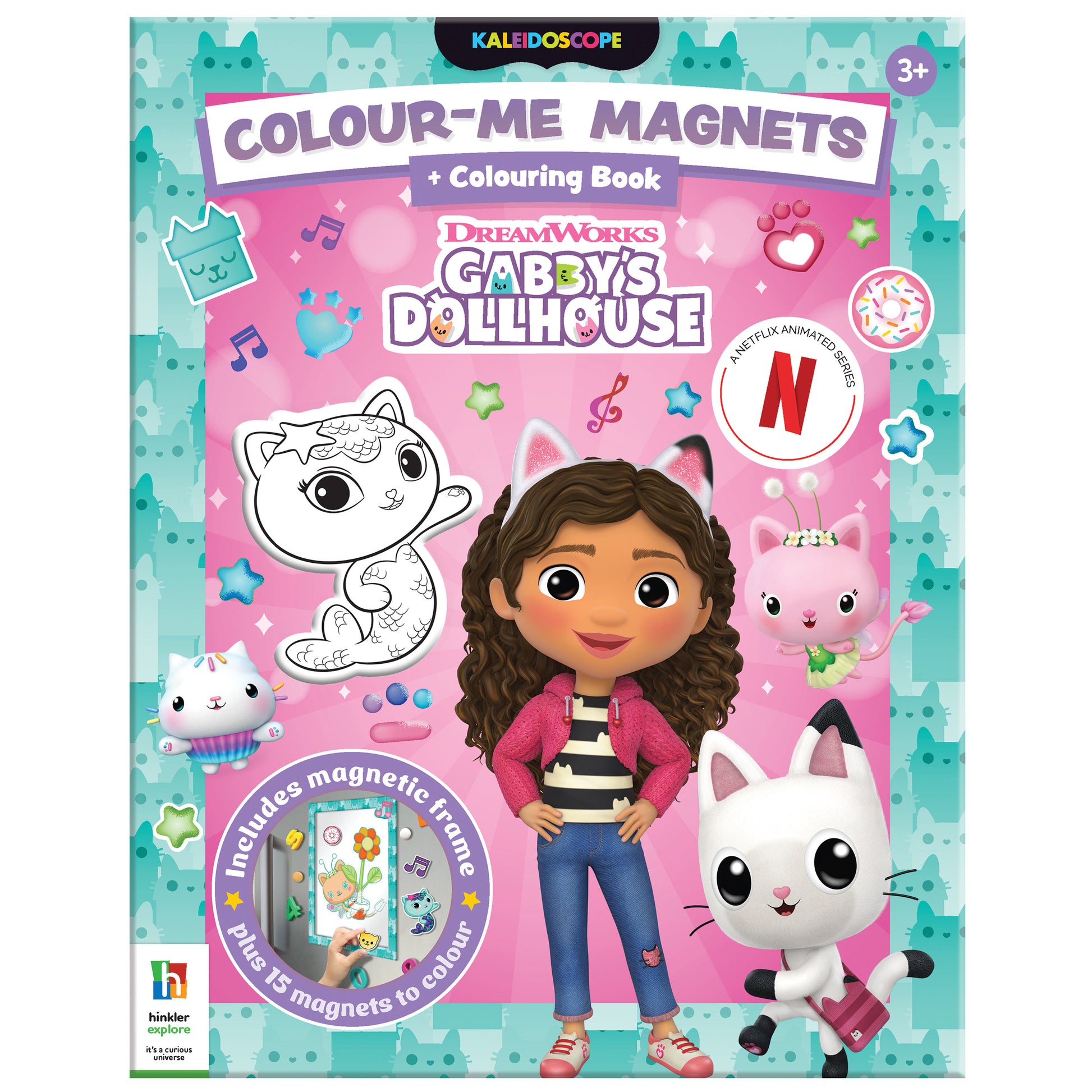 White Smoke Colour Me Magnets - Gabbys Dollhouse Kids Craft Kits