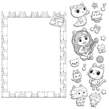 White Smoke Colour Me Magnets - Gabbys Dollhouse Kids Craft Kits