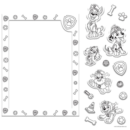 White Smoke Colour Me Magnets - Paw Patrol Kids Craft Kits