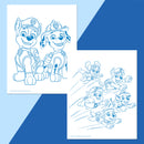 White Smoke Colour Me Magnets - Paw Patrol Kids Craft Kits
