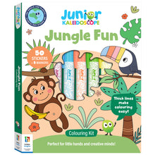 White Smoke Junior Kaleidoscope Colouring Kit - Jungle Fun Kids Craft Kits