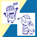 White Smoke Colour Me Magnets - Minions Kids Craft Kits