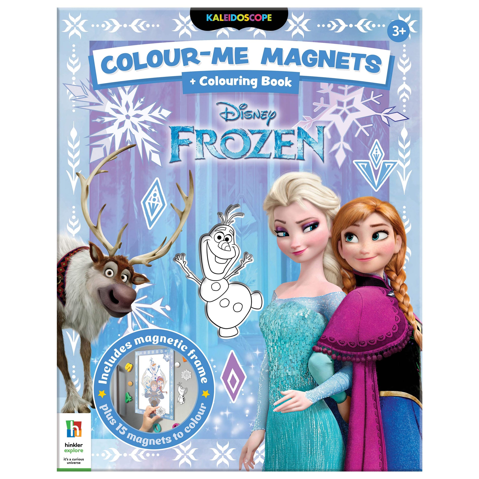 Light Steel Blue Colour Me Magnets - Frozen Kids Craft Kits