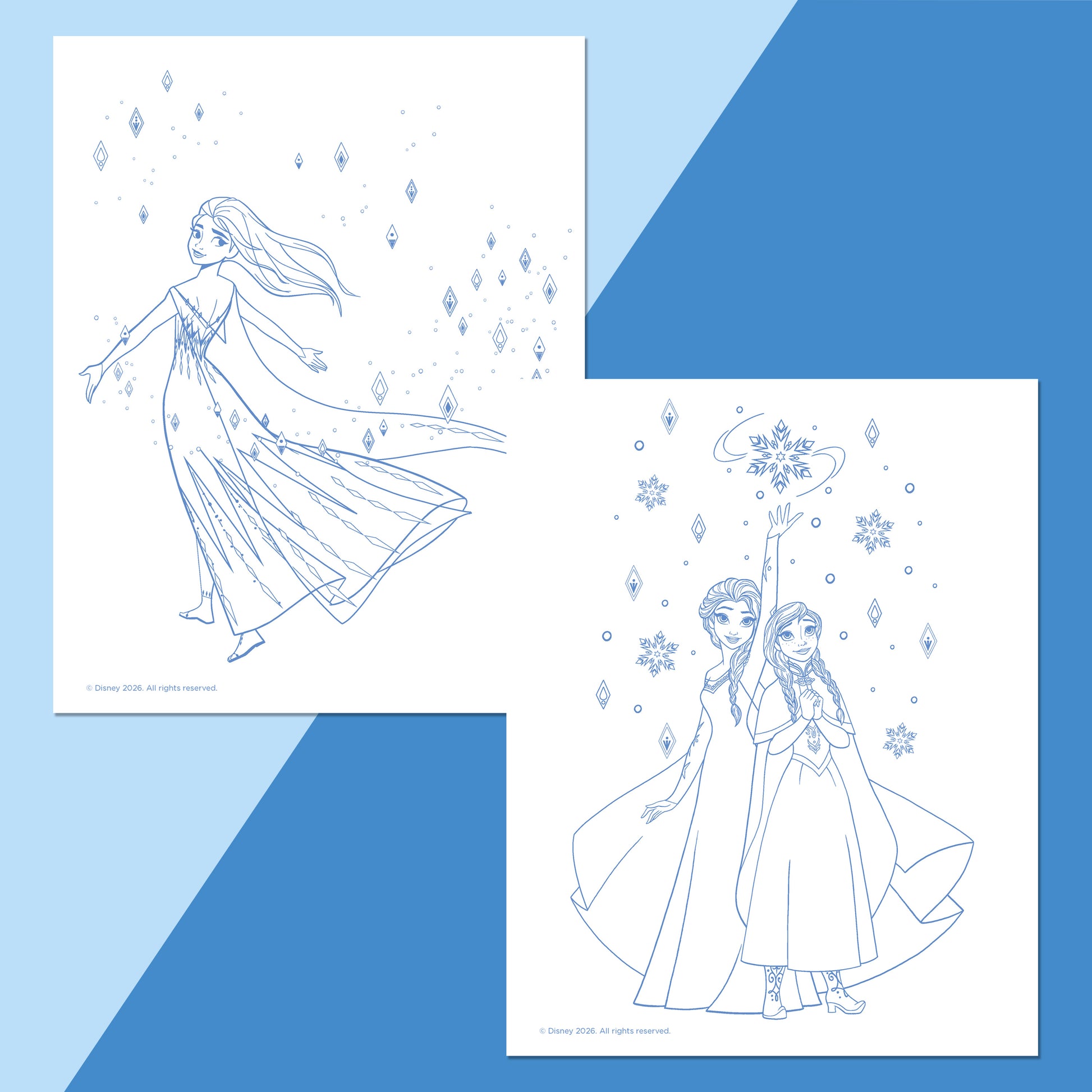 White Smoke Colour Me Magnets - Frozen Kids Craft Kits
