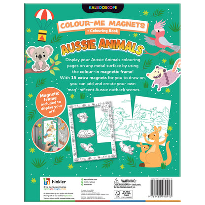 White Smoke Colour Me Magnets - Aussie Animals Kids Craft Kits