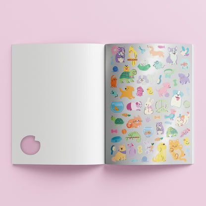 Light Gray Kaleidoscope Sticker Colouring - Pets Unleashed Kids Craft Kits