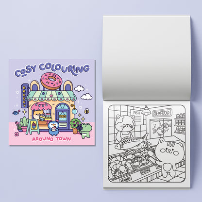 Lavender Cosy Colouring Art Kit - Around Town Kids Craft Kits