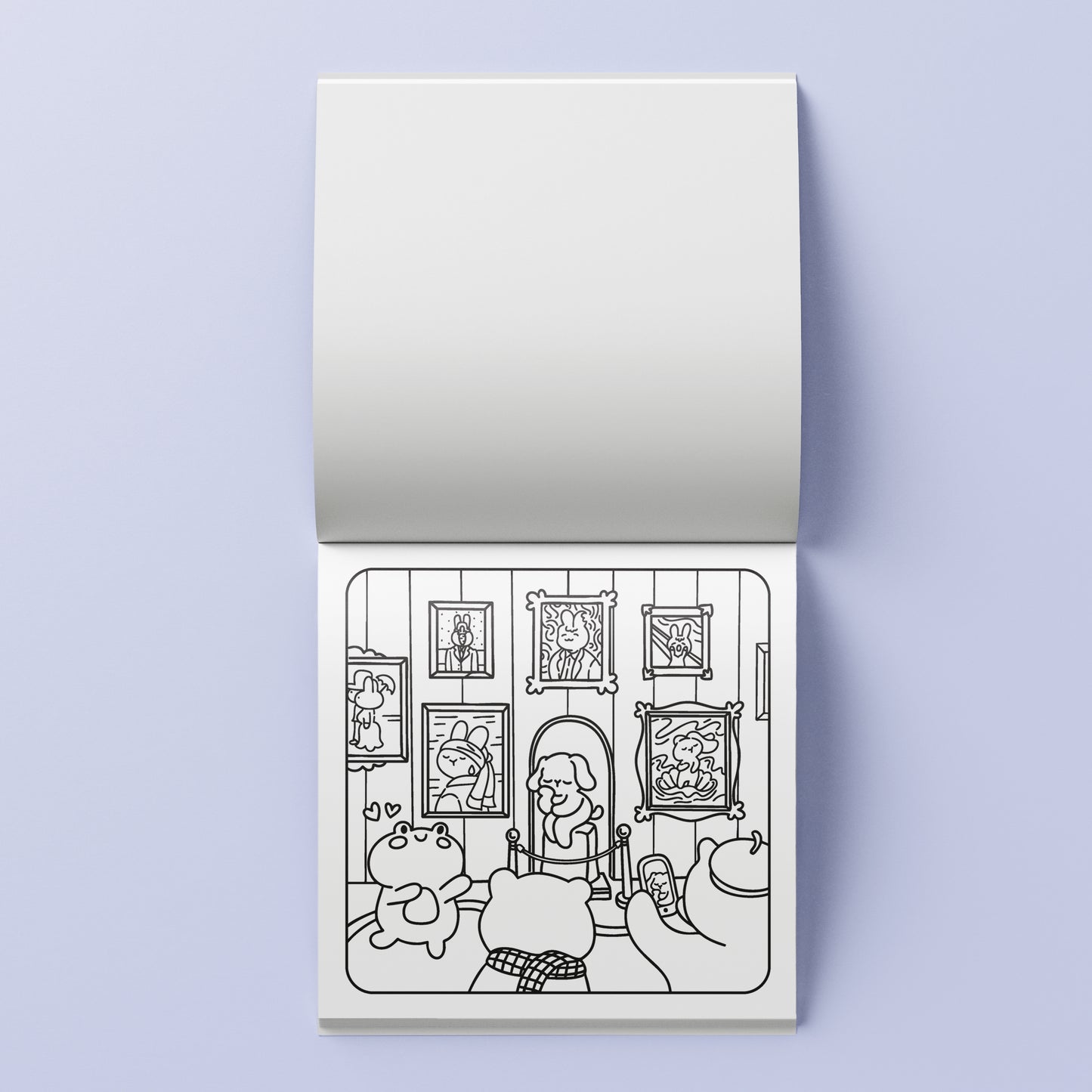 Lavender Cosy Colouring Art Kit - Around Town Kids Craft Kits