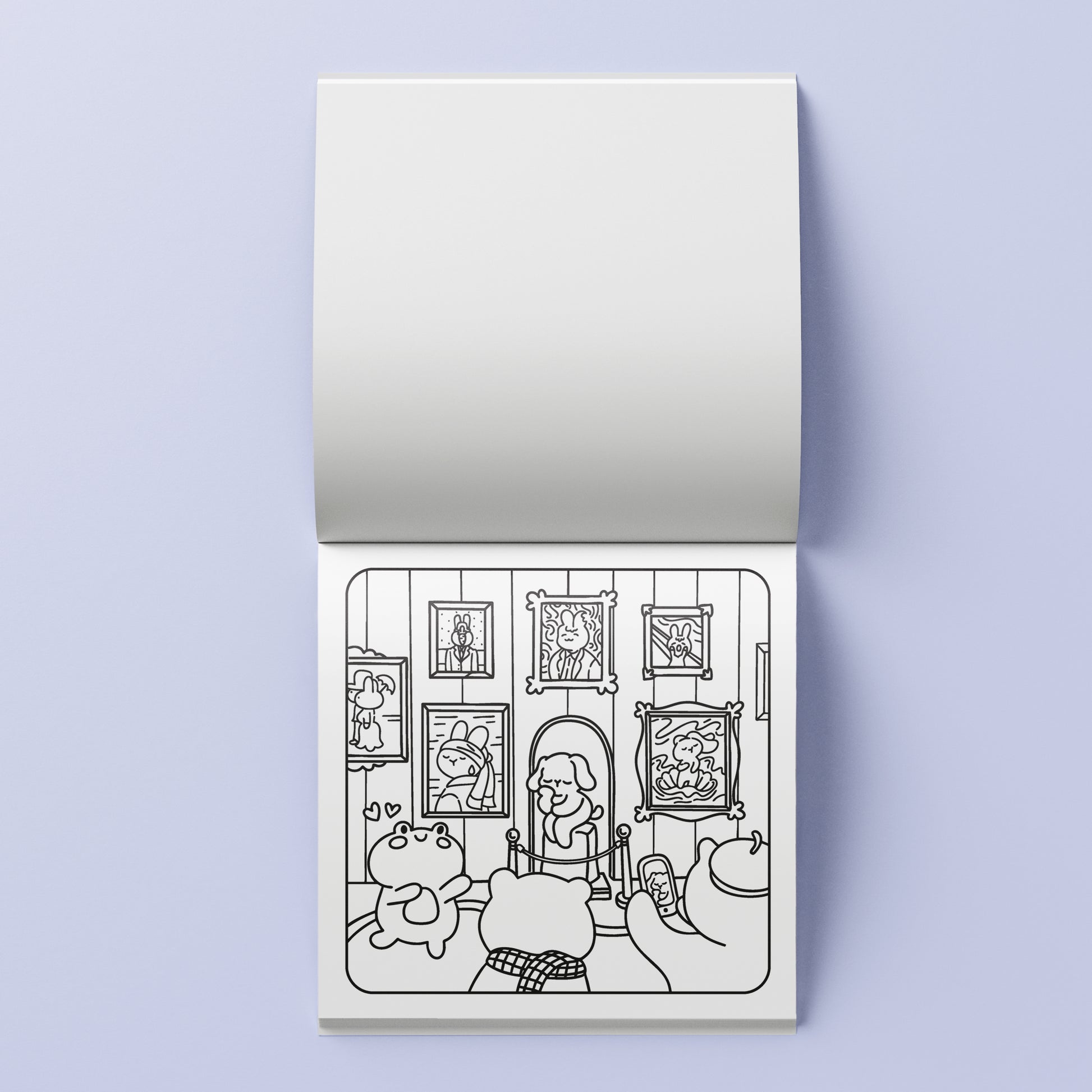 Lavender Cosy Colouring Art Kit - Around Town Kids Craft Kits