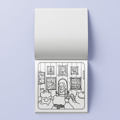Lavender Cosy Colouring Art Kit - Around Town Kids Craft Kits