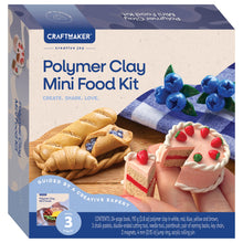 Antique White Craft Maker Polymer Clay Mini Foods Kit Clay