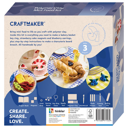 Antique White Craft Maker Polymer Clay Mini Foods Kit Clay