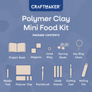Light Slate Gray Craft Maker Polymer Clay Mini Foods Kit Clay