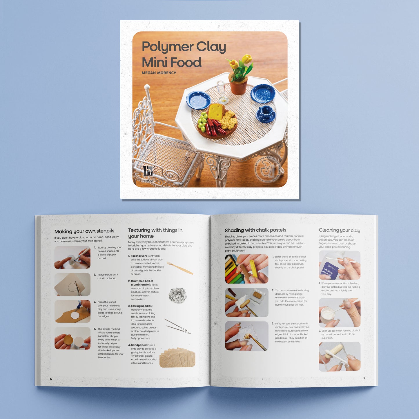 Light Steel Blue Craft Maker Polymer Clay Mini Foods Kit Clay
