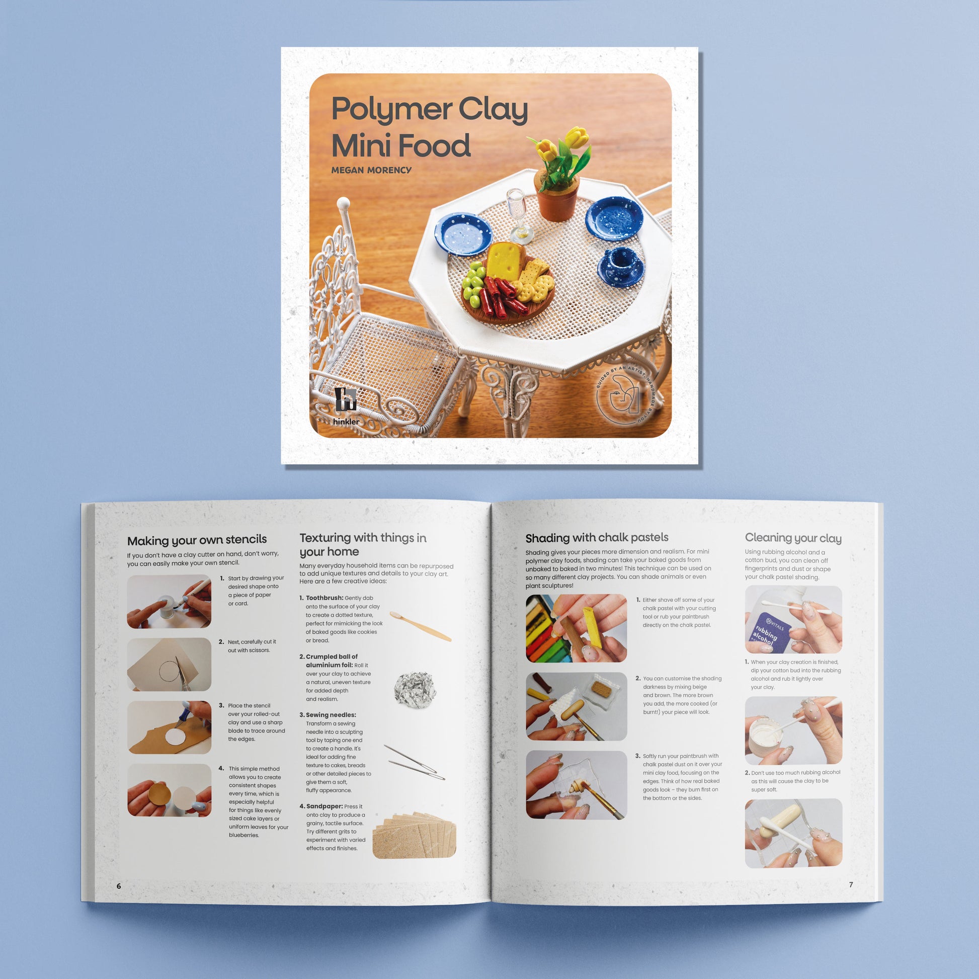 Light Steel Blue Craft Maker Polymer Clay Mini Foods Kit Clay