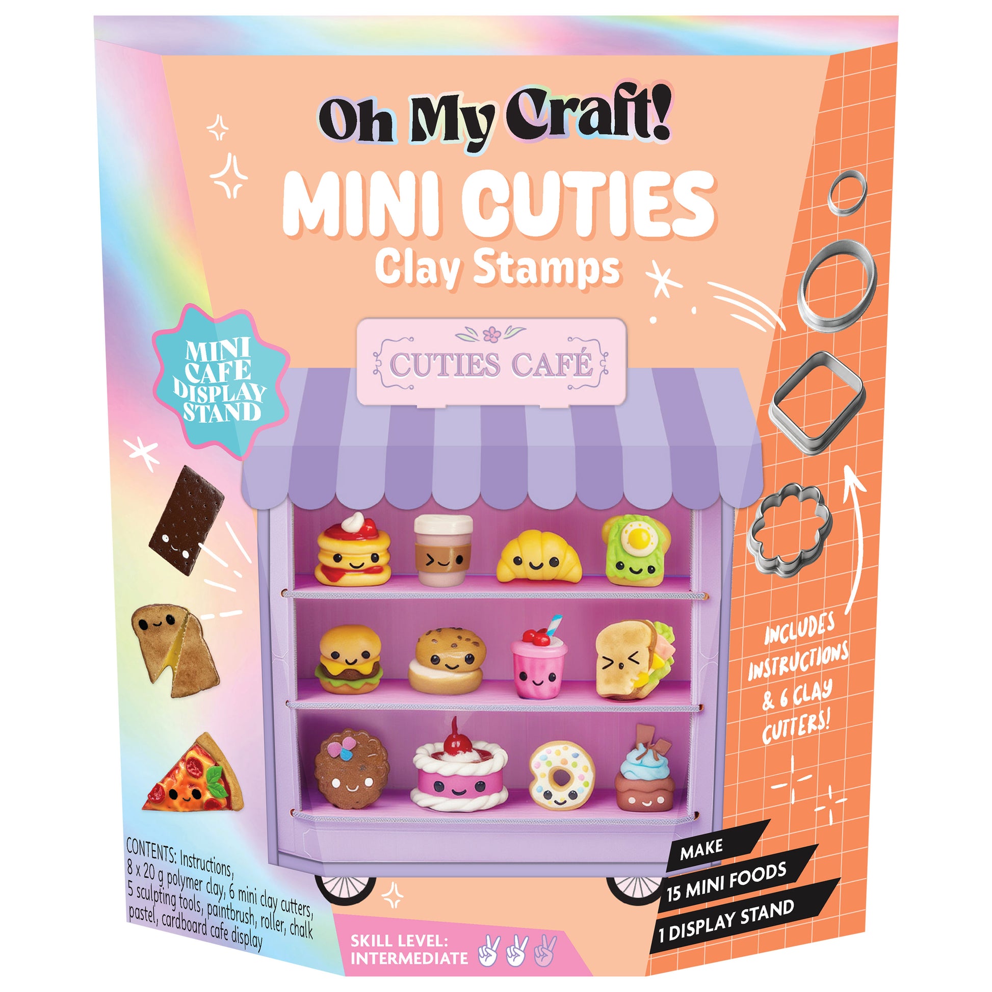 Navajo White Oh My Craft Mini Cuties Clay Stamps Kit Clay