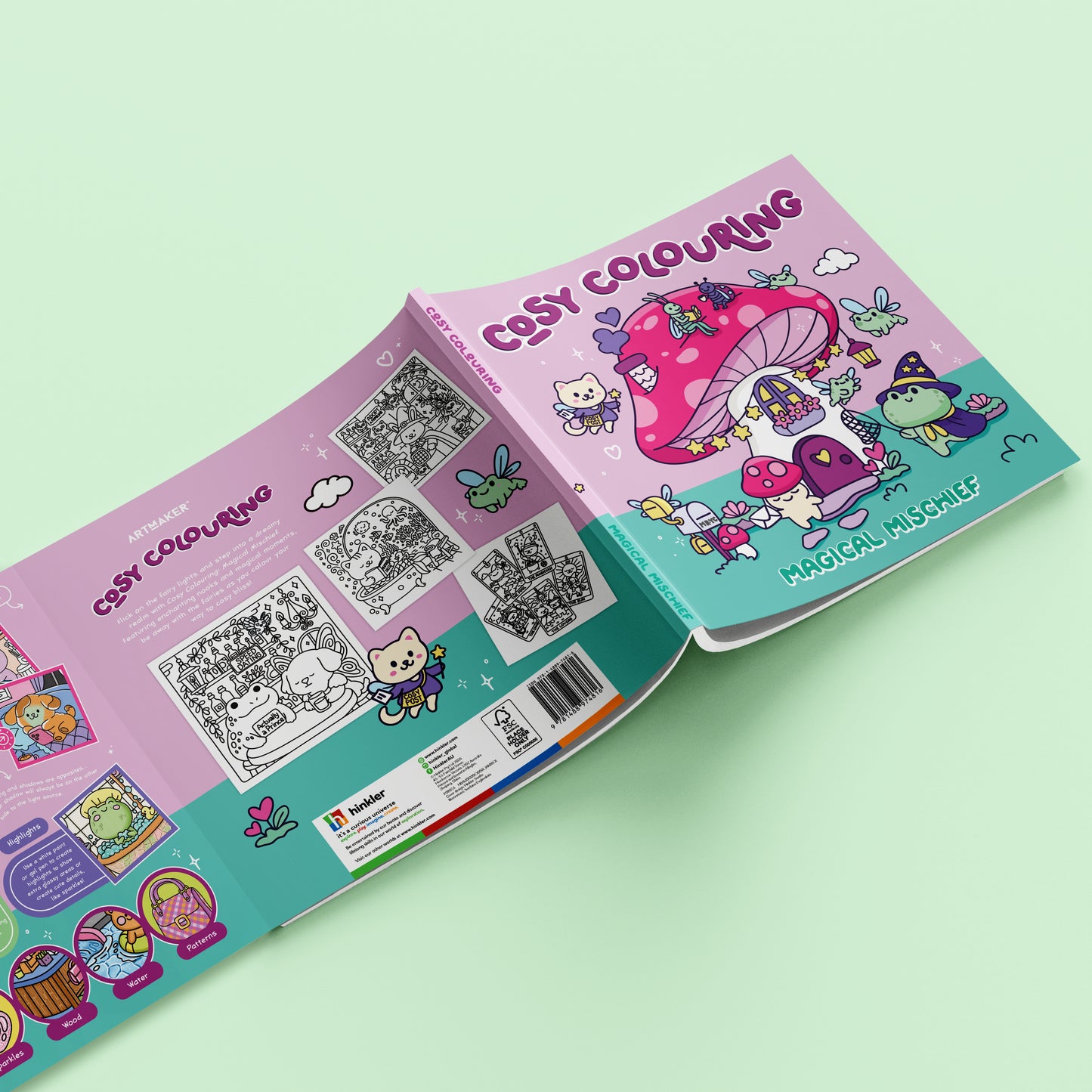 Light Gray Cosy Colouring - Magical Mischief Kids Craft Kits