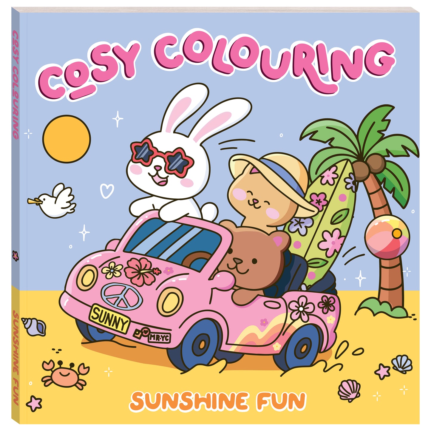 Light Steel Blue Cosy Colouring - Sunshine Days Kids Craft Kits