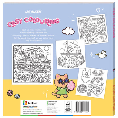 Light Steel Blue Cosy Colouring - Sunshine Days Kids Craft Kits
