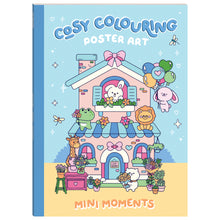 Pale Turquoise Cosy Colouring Poster Art - Mini Moments Kids Craft Kits
