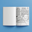 Light Gray Cosy Colouring Poster Art - Mini Moments Kids Craft Kits