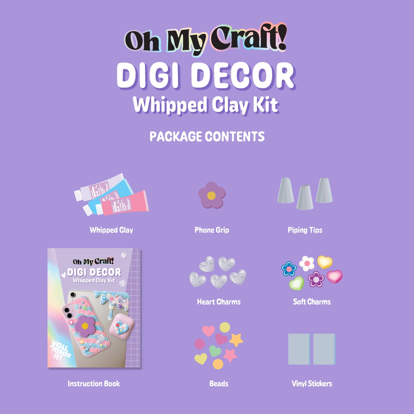 Light Steel Blue Oh My Craft Digi Decor Mini Kit