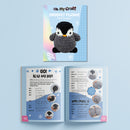 Light Gray Oh My Craft Midi Crochet Plushie - Pete Penguin Crochet