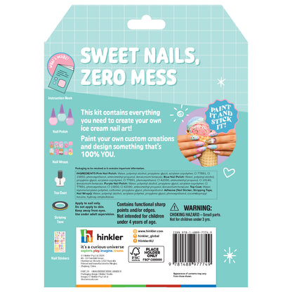 Light Blue Oh My Craft Ice Cream Glam Nail Art Kit