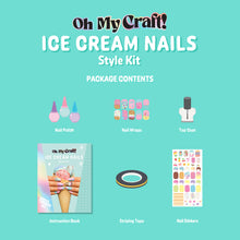 Medium Aquamarine Oh My Craft Ice Cream Glam Nail Art Kit