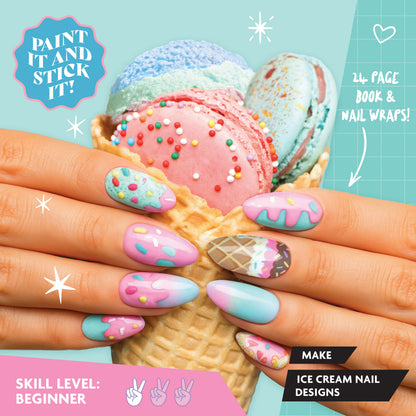 Light Blue Oh My Craft Ice Cream Glam Nail Art Kit