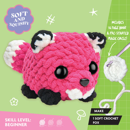 Tan Oh My Craft Midi Crochet Plushie - Frankie Fox Crochet