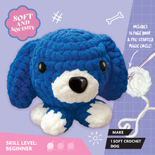 Light Steel Blue Oh My Craft Midi Crochet Plushie - Denver Dog Crochet