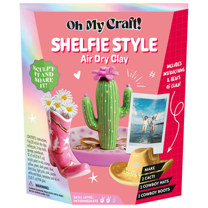 Light Coral Oh My Craft Shelfies Air Dry Clay Kit Clay