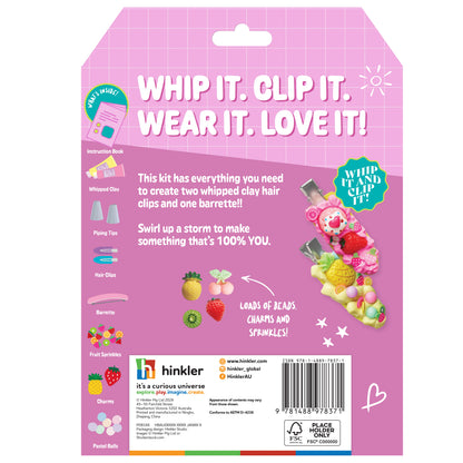 White Smoke Oh My Craft Hair Clips Whipped Clay Kit Clay