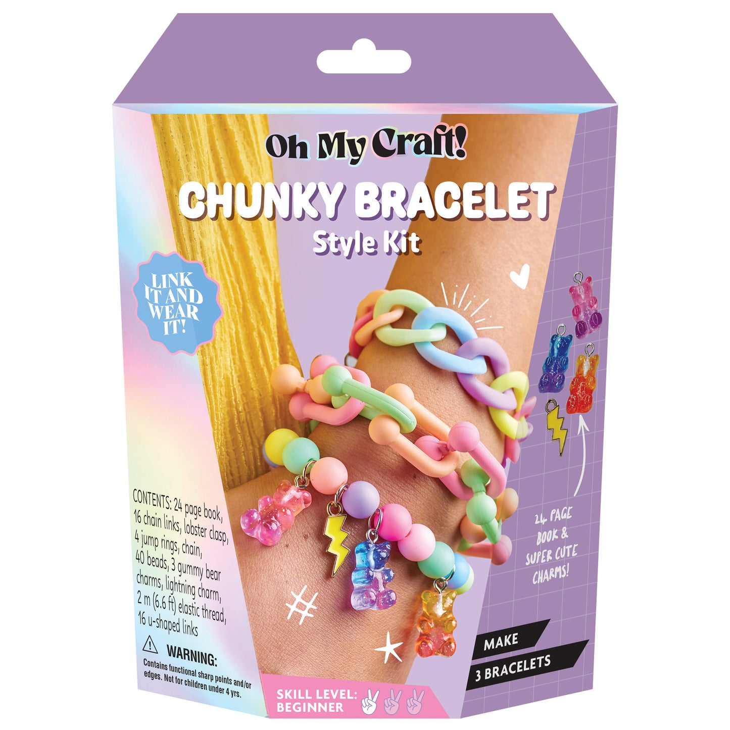 White Smoke Oh My Craft Chunky Bracelet Style Kit