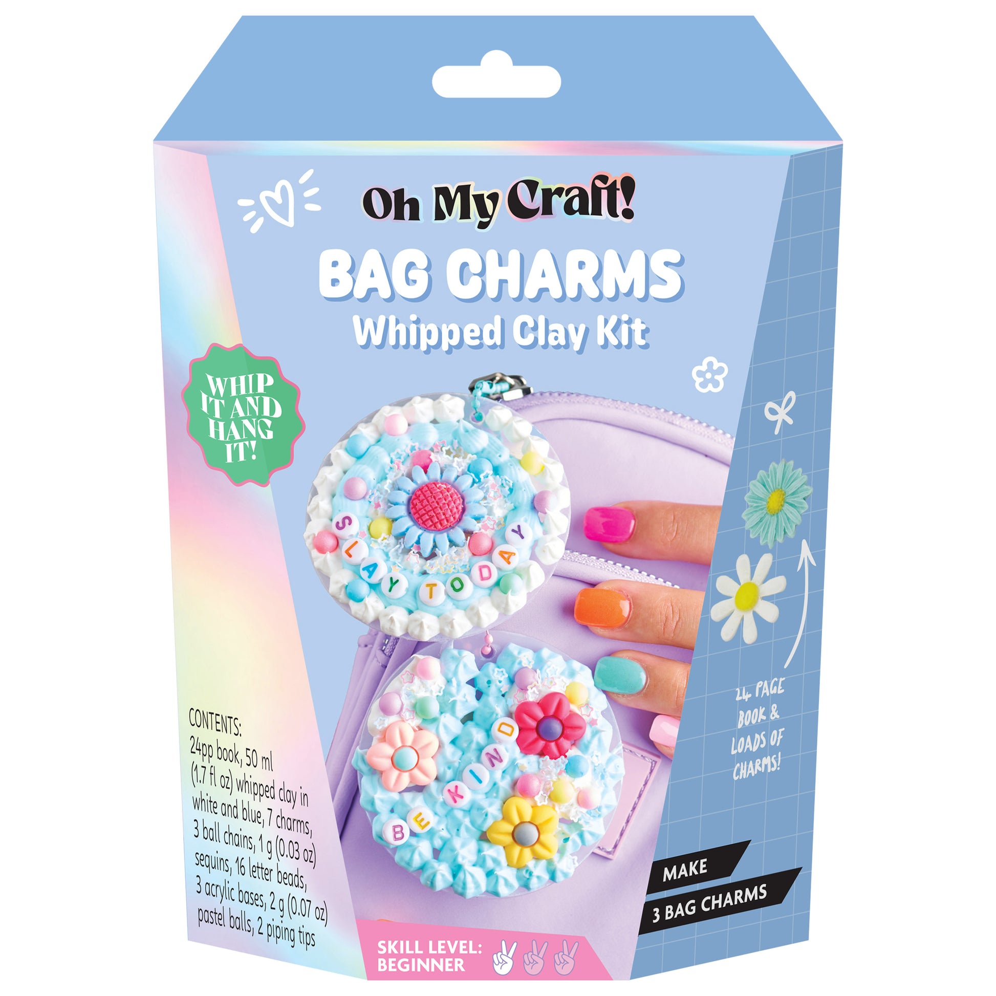 Light Steel Blue Oh My Craft Bag Charms Whipped Clay Kit Clay