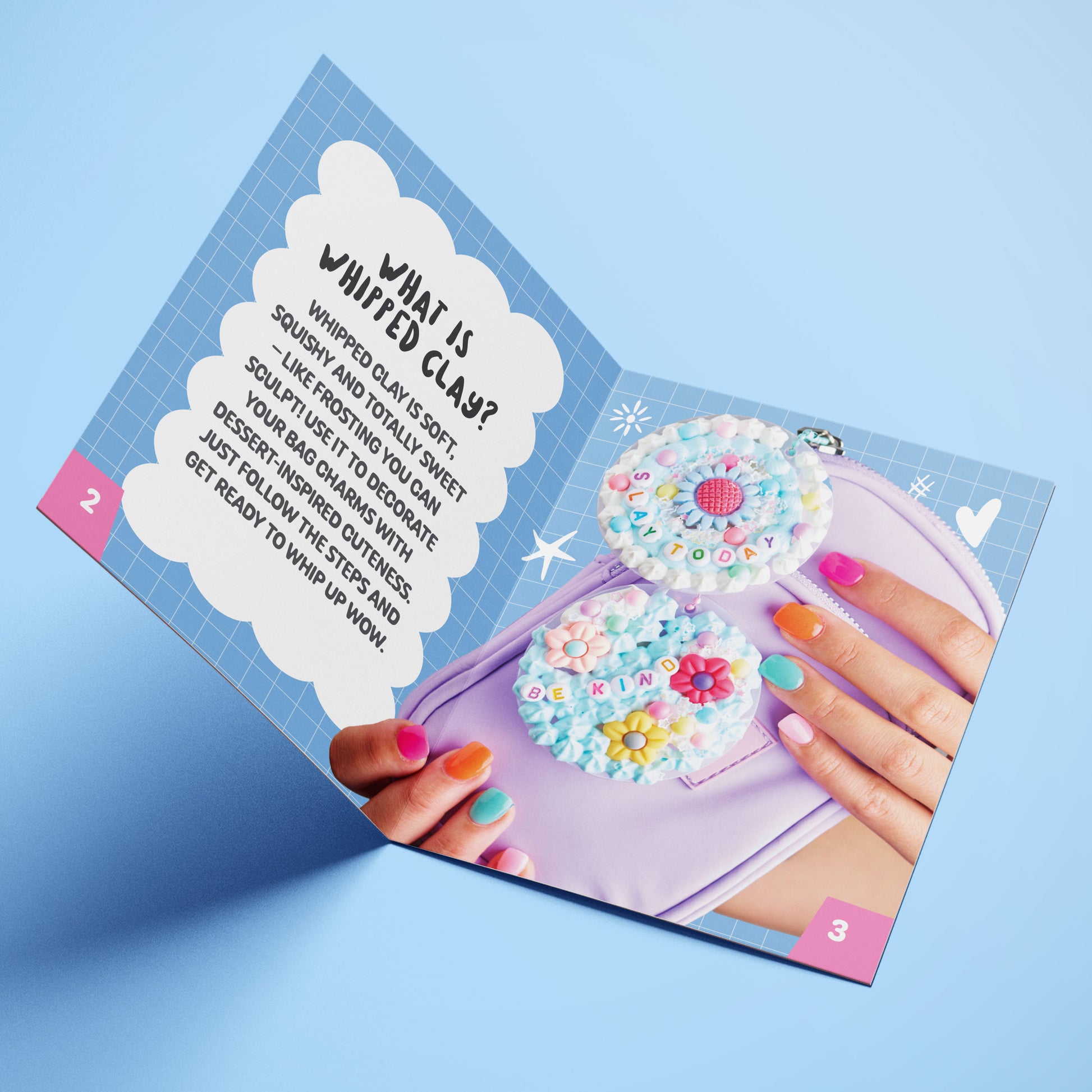 Light Blue Oh My Craft Bag Charms Whipped Clay Kit Clay