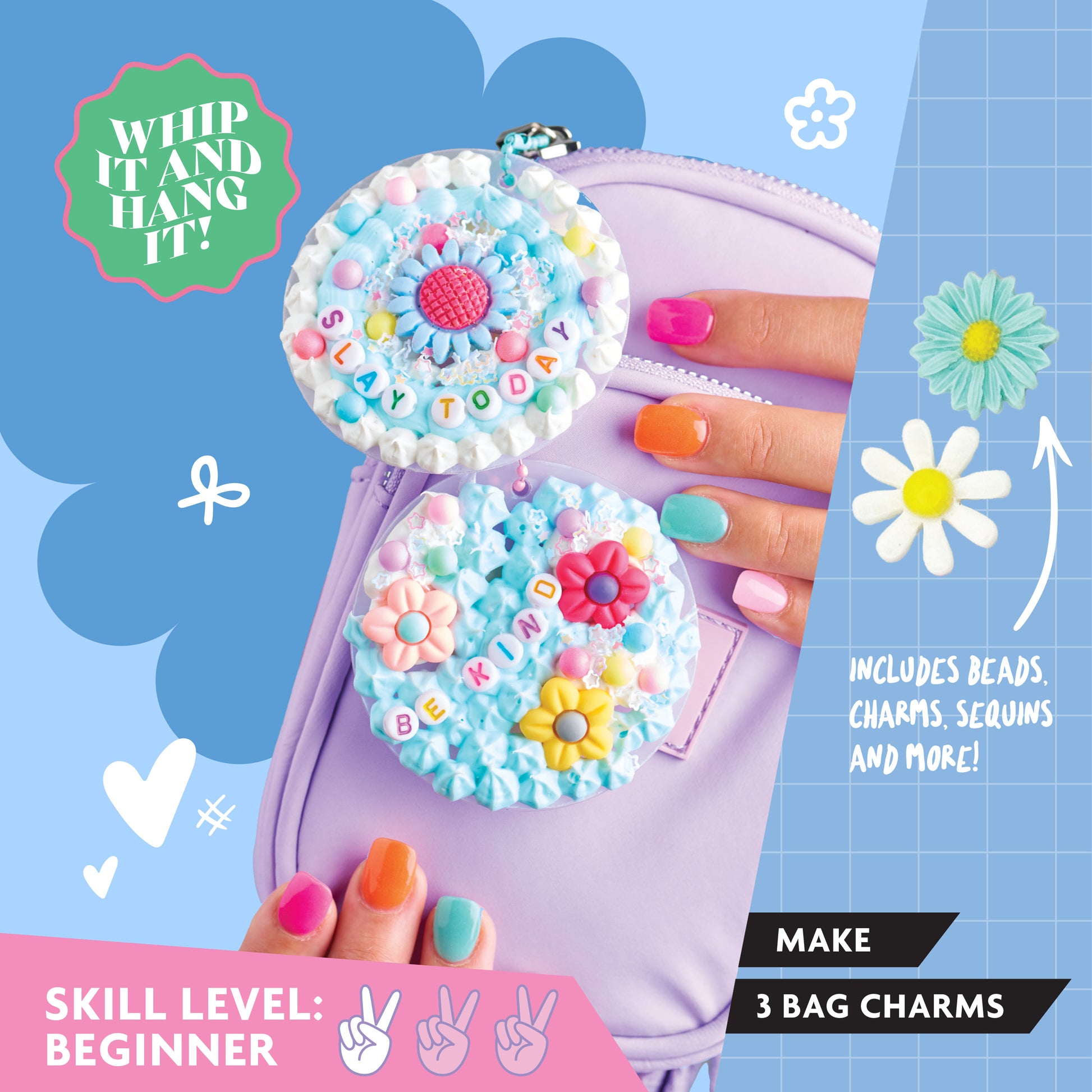 Cornflower Blue Oh My Craft Bag Charms Whipped Clay Kit Clay