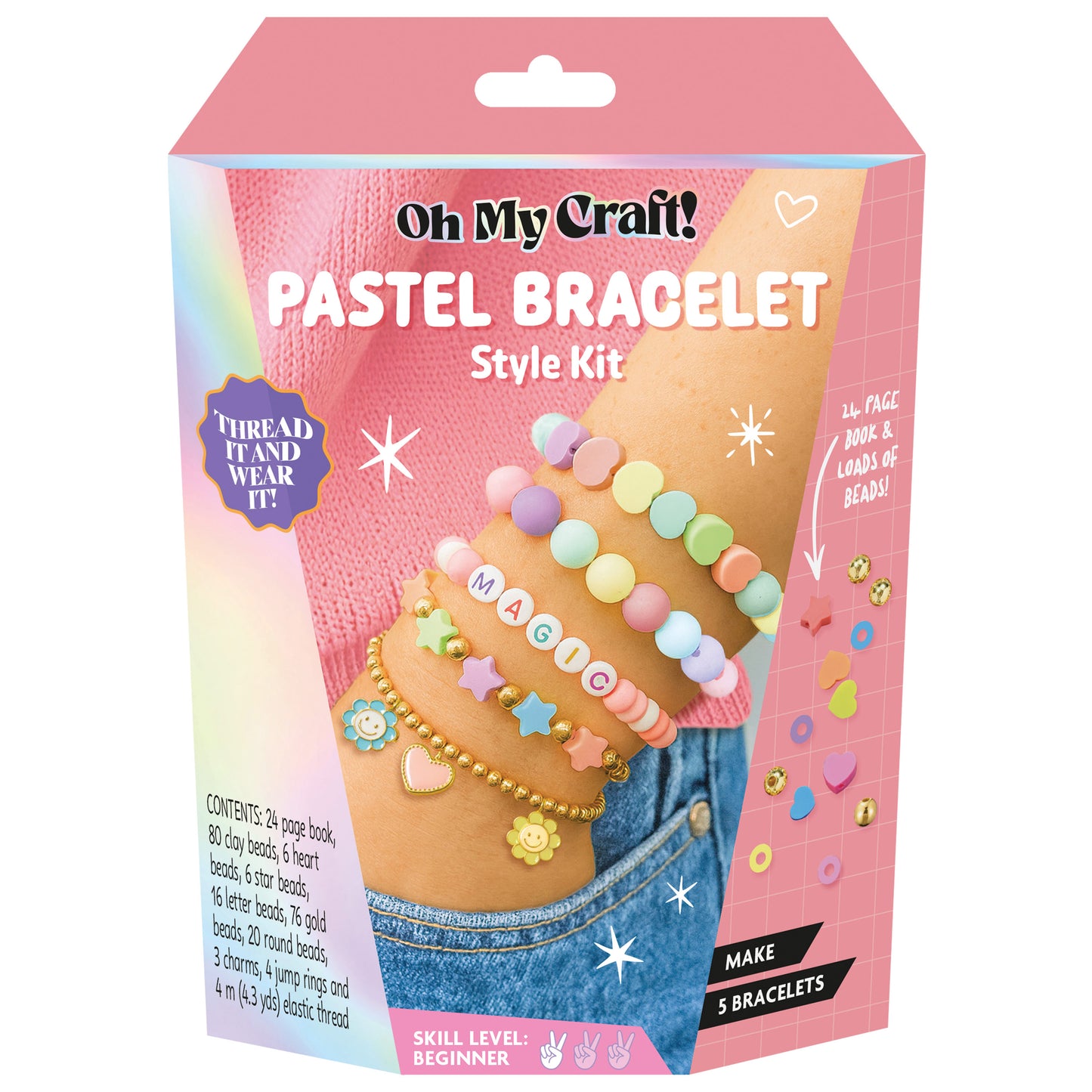 Dark Salmon Oh My Craft Pastel Bracelets Style Kit