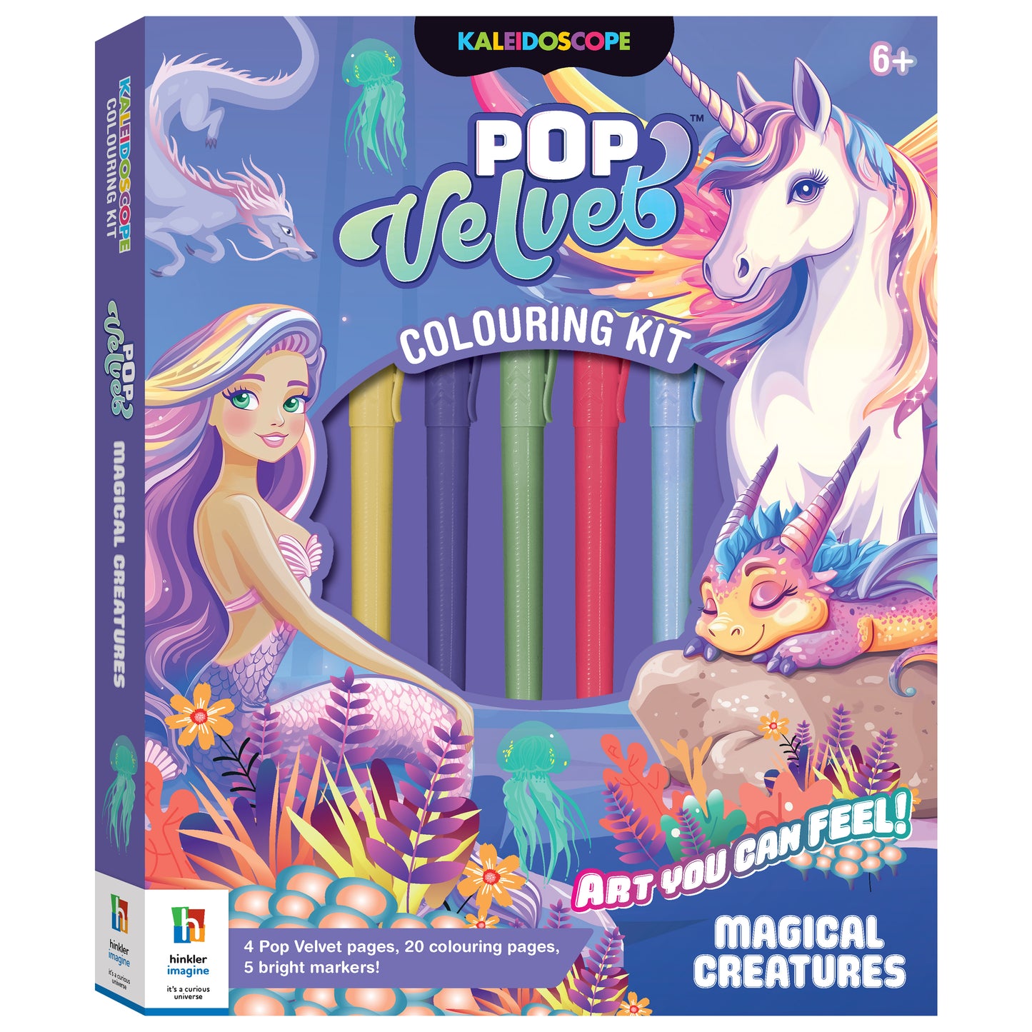 White Smoke Kaleidoscope Pop Velvet Colour Mythical Kit Kids Craft Kits