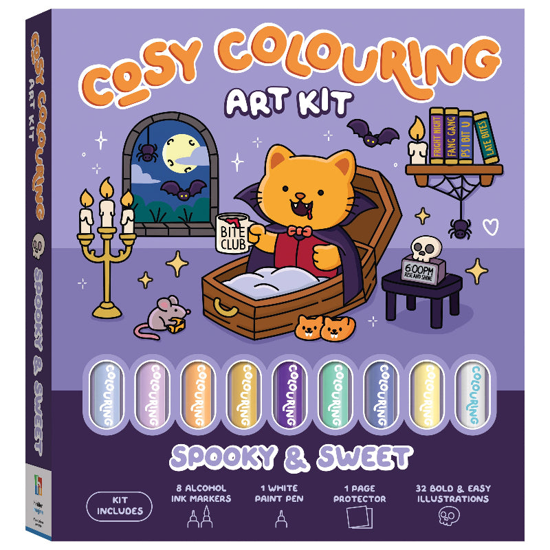 Cosy Colouring Art Kit, Spooky & Sweet