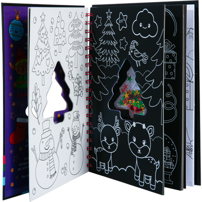 Black Scratch Art Sparkles I Love Christmas Activity Book Kids Activities