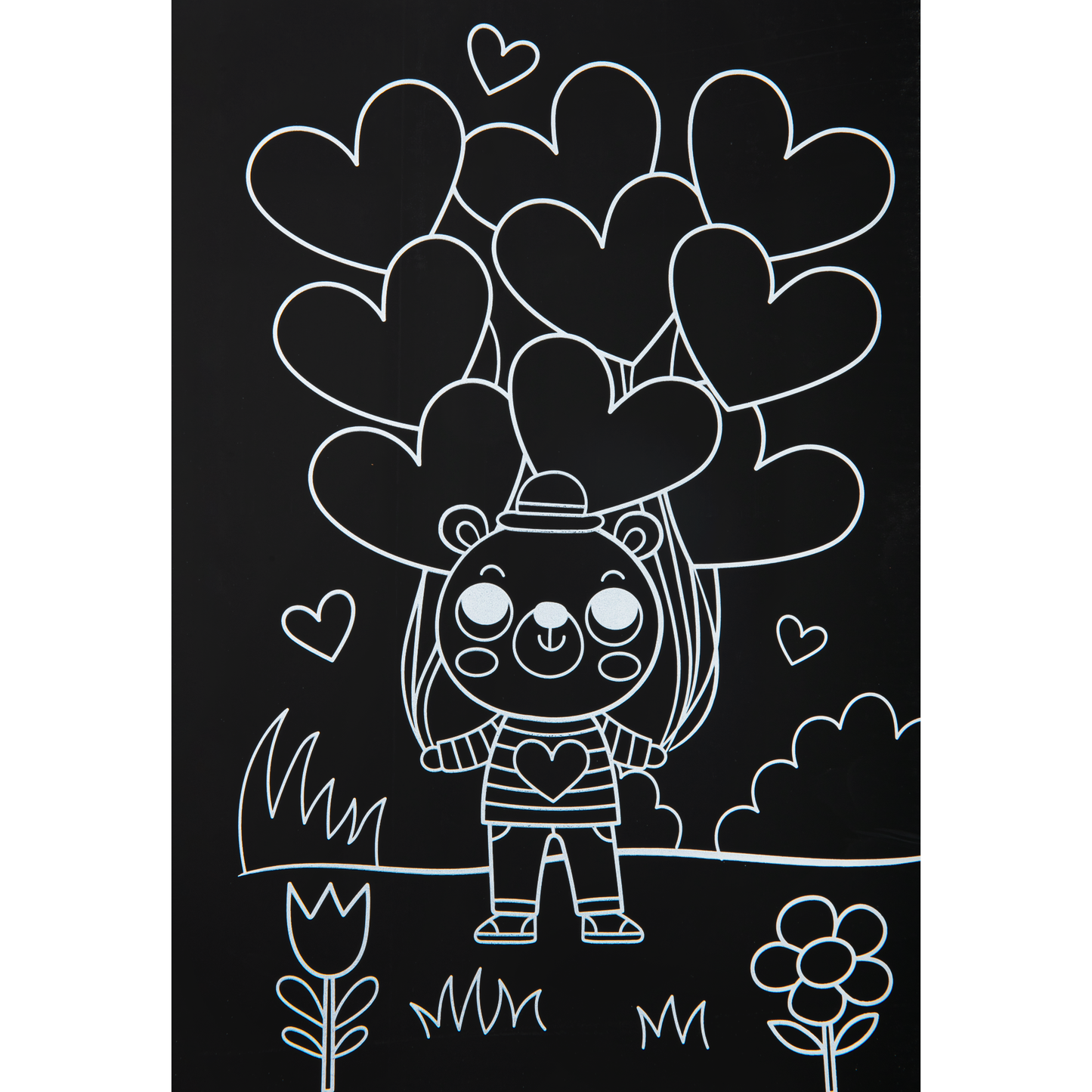 Black Scratch Art Fun: Love Colour & Activity