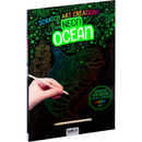 Tan Scratch Art Creations: Neon Ocean Colour & Activity
