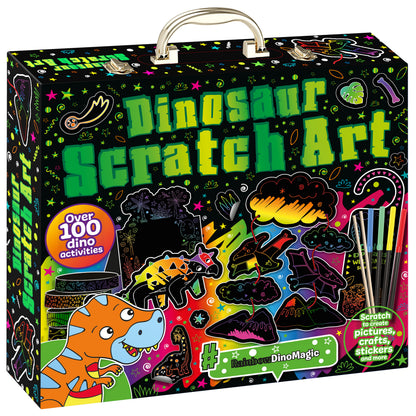 White Smoke Ultimate Scratch Art - Dinosaur Kids Craft Kits