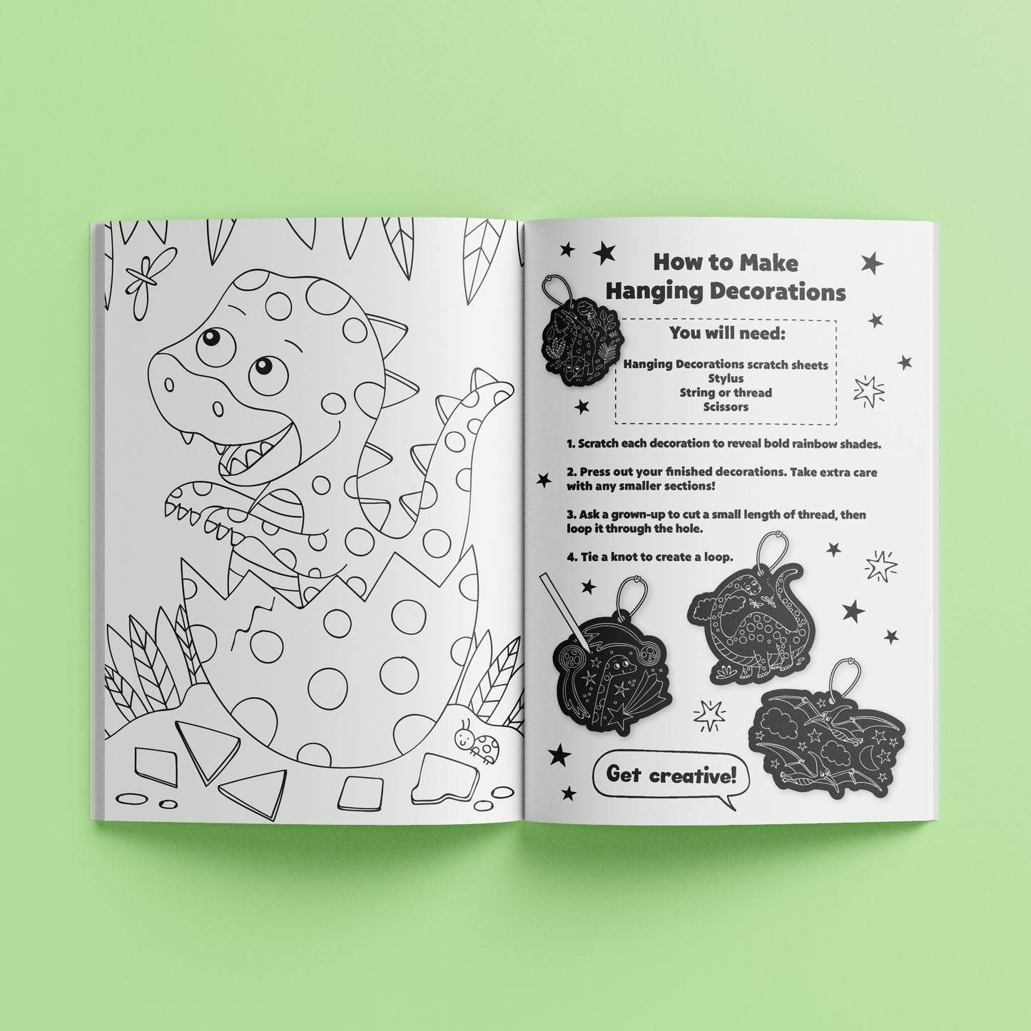 Gray Ultimate Scratch Art - Dinosaur Kids Craft Kits