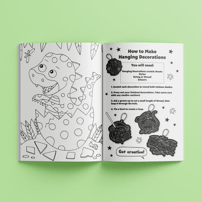 Gray Ultimate Scratch Art - Dinosaur Kids Craft Kits