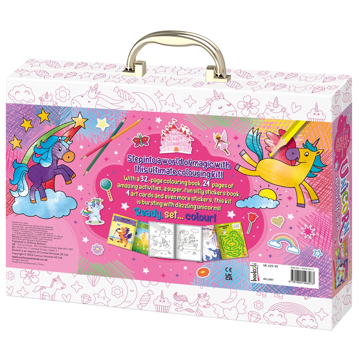 White Smoke Ultimate Play Case - Unicorn Activity Kids Craft Kits