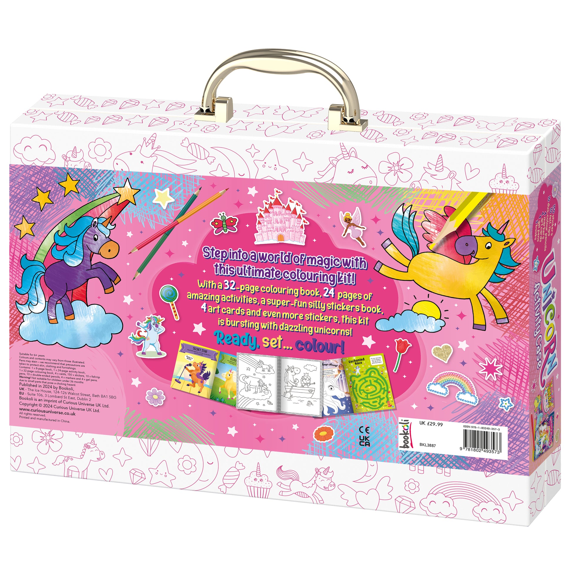 White Smoke Ultimate Play Case - Unicorn Activity Kids Craft Kits